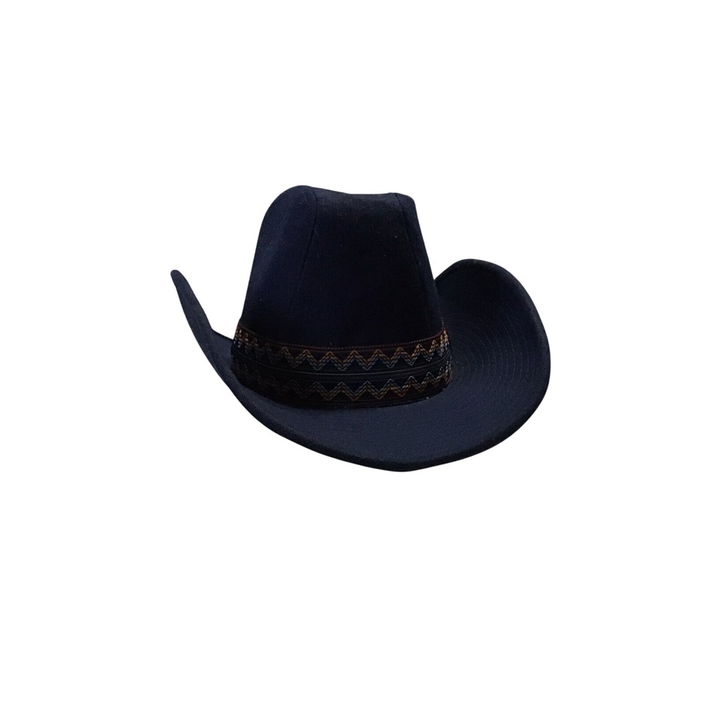 Duke Collection Blue Denim Jean Western Cowboy Hat Vintage Small 6 3/4-6 7/8